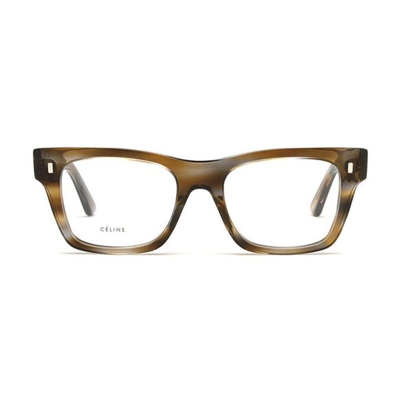 NEW CELINE CL50011F 055 EYEGLASSES HAVANA SQUARE UNISEX CELINE EYEWEAR - Picture 2 of 3
